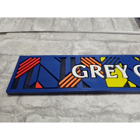 Grey Goose Vodka Rubber Bar Spill Mat Rail Runner 23.5"x3.5" Rainbow Colors - Picture 2 of 6